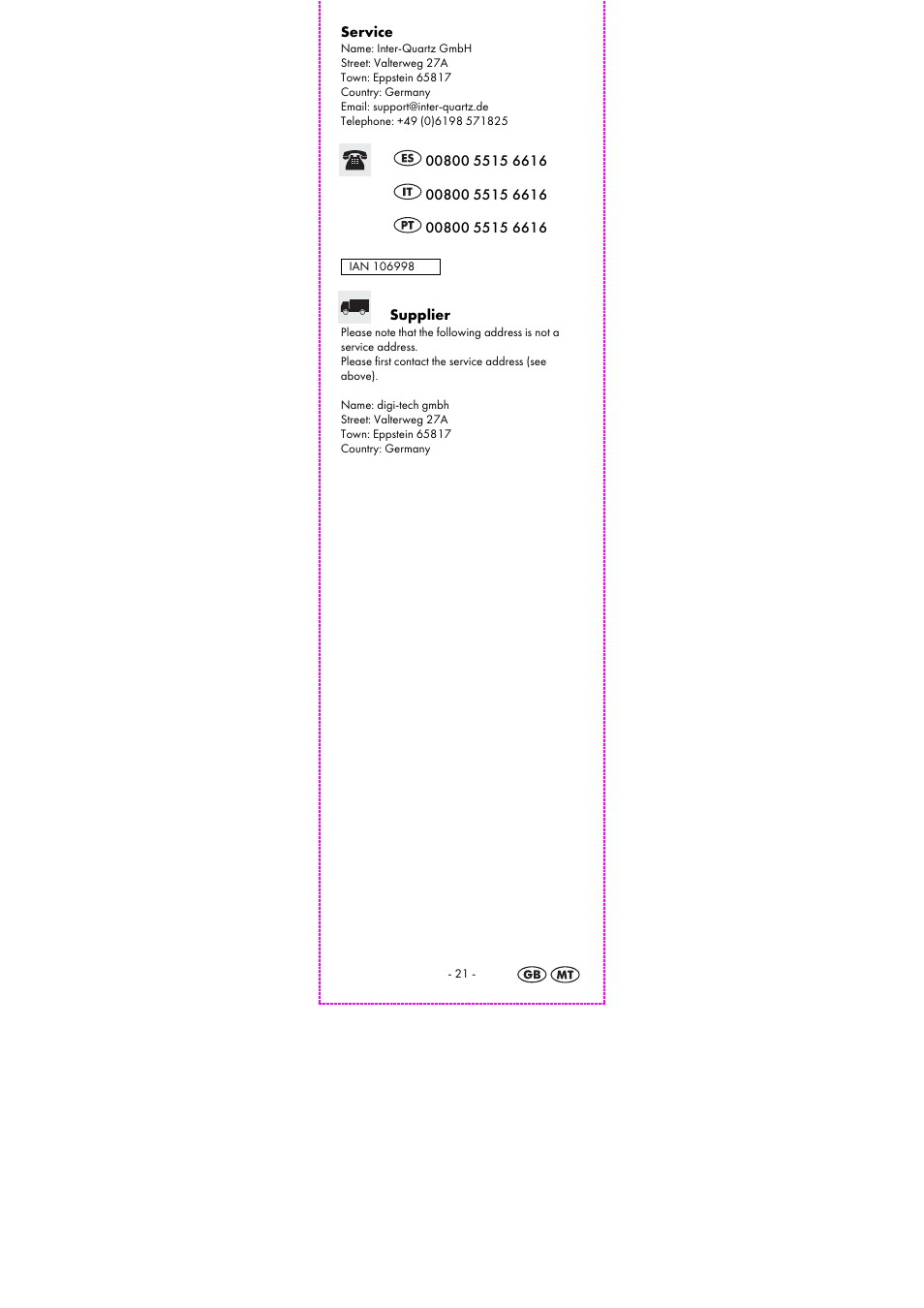 Auriol 2-LD3925-3-10 User Manual | Page 23 / 30