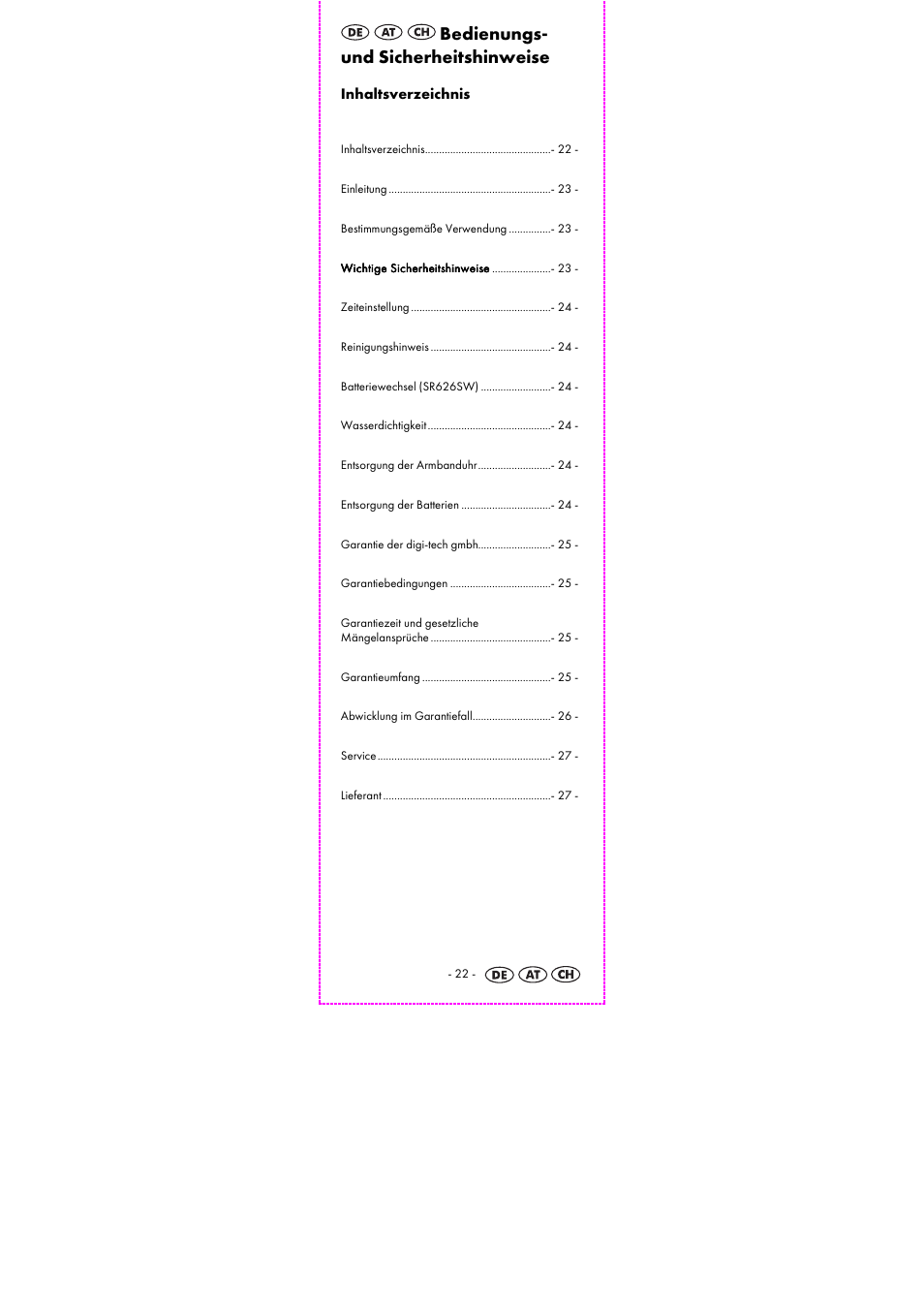 Bedienungs- und sicherheitshinweise | Auriol 2-LD3925-3-10 User Manual | Page 24 / 30