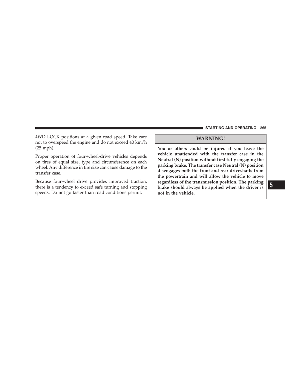 Dodge 2007 HB Durango User Manual | Page 265 / 475