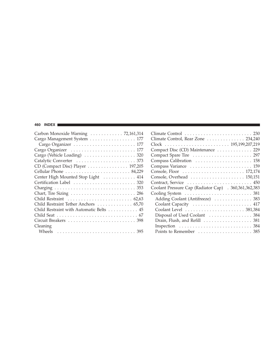 Dodge 2007 HB Durango User Manual | Page 460 / 475