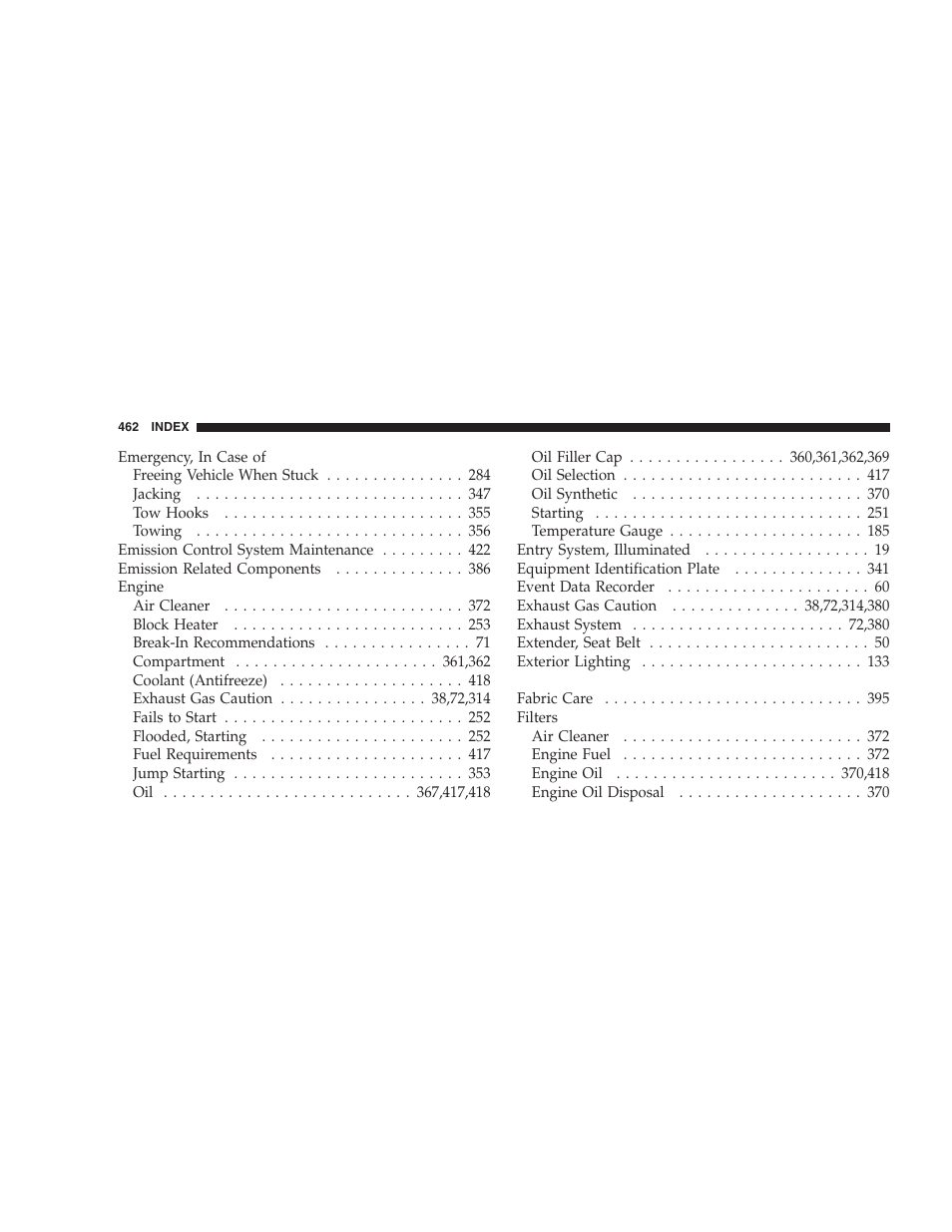 Dodge 2007 HB Durango User Manual | Page 462 / 475