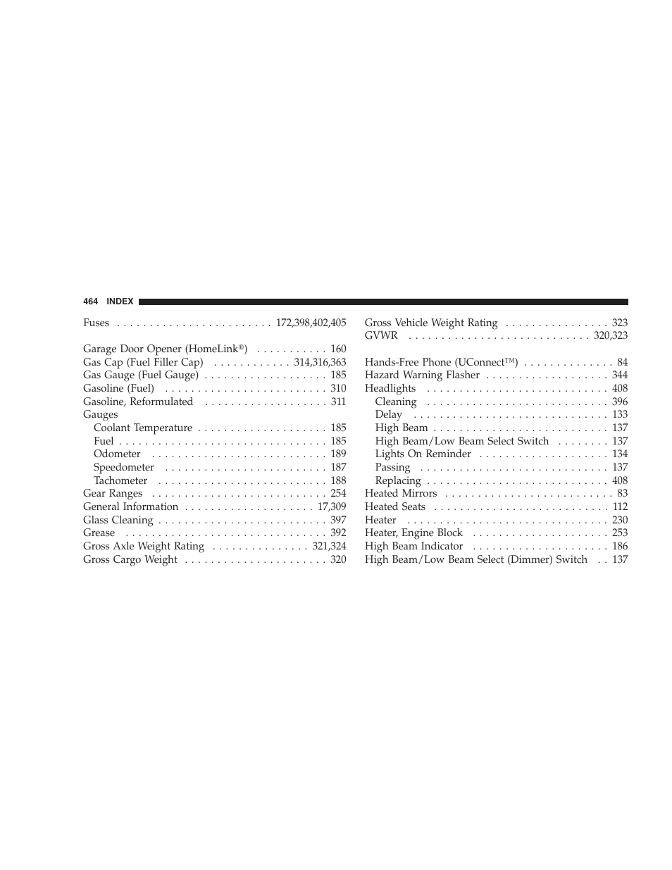 Dodge 2007 HB Durango User Manual | Page 464 / 475