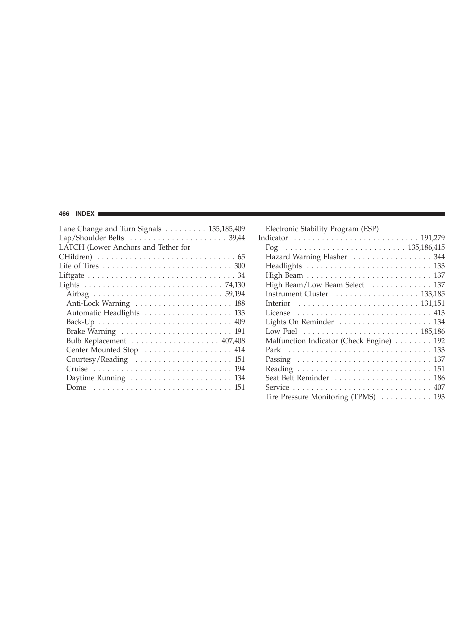 Dodge 2007 HB Durango User Manual | Page 466 / 475