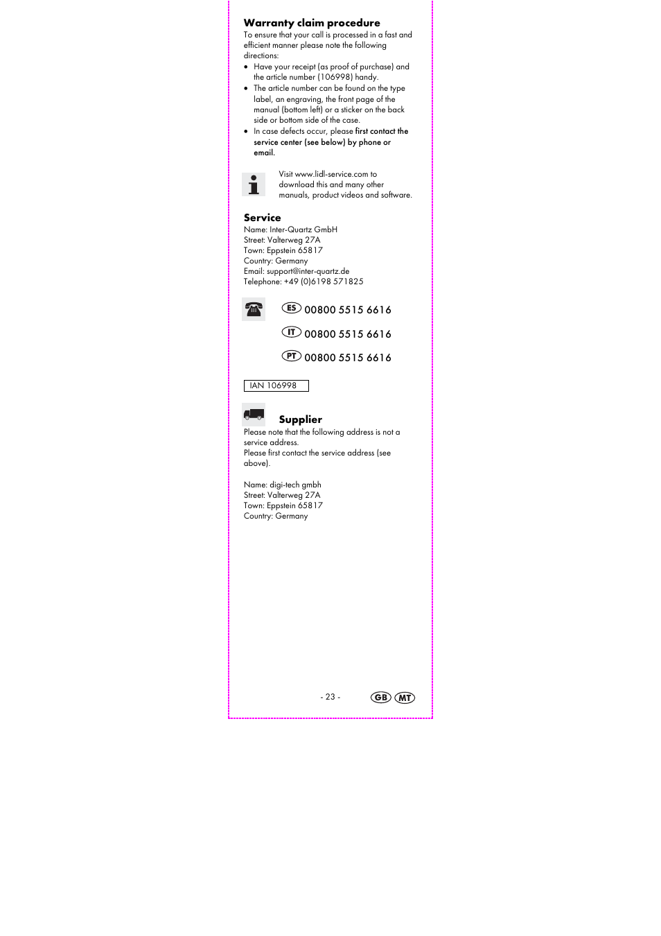Auriol 2-LD3925-1_2 User Manual | Page 25 / 32
