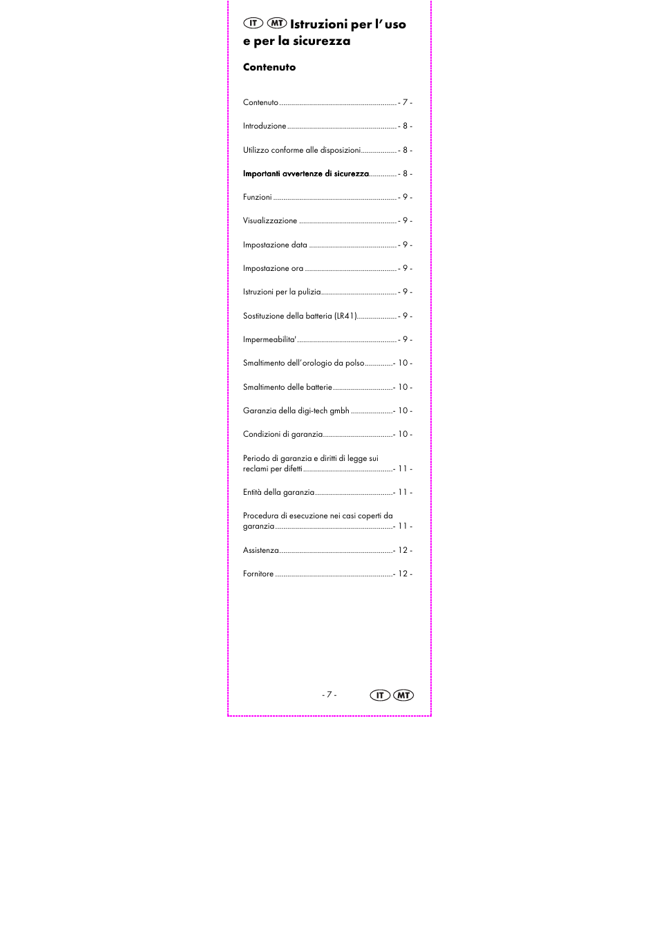 Istruzioni per l’uso e per la sicurezza | Auriol 2-LD3925-1_2 User Manual | Page 9 / 32