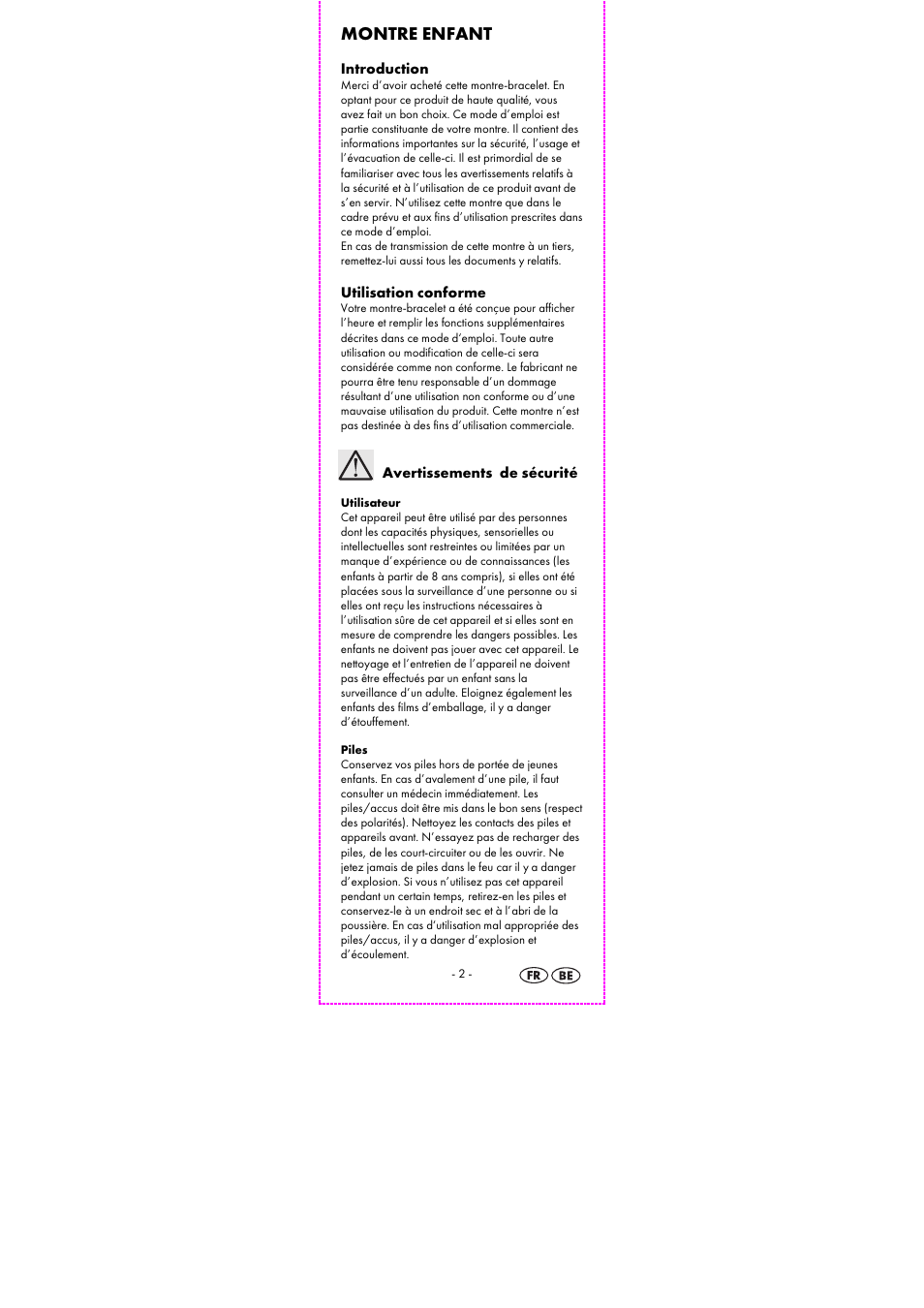 Montre enfant | Auriol 2-LD3925-1_2 User Manual | Page 4 / 26
