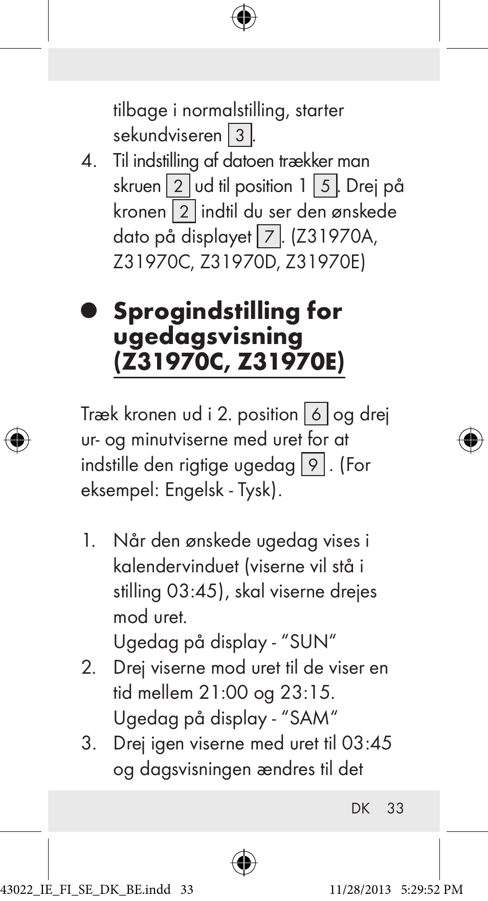 Auriol Z31970 User Manual | Page 33 / 65