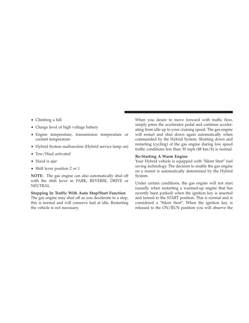 Chrysler 2009 Aspen Hybrid User Manual | Page 10 / 138