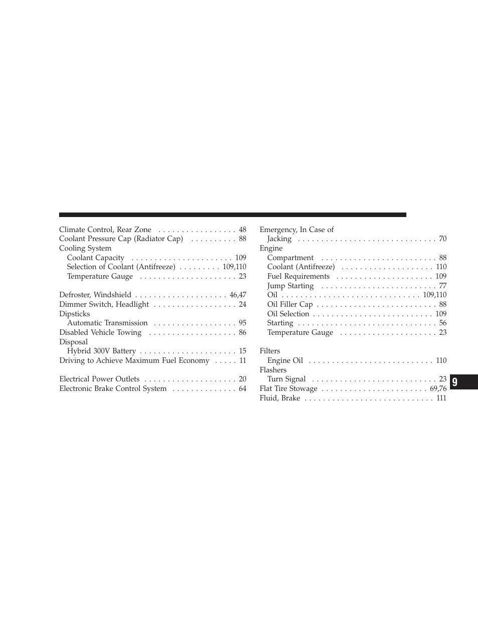 Chrysler 2009 Aspen Hybrid User Manual | Page 131 / 138