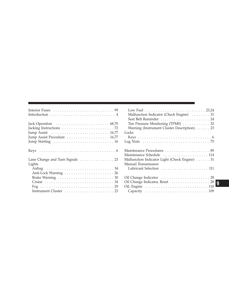 Chrysler 2009 Aspen Hybrid User Manual | Page 133 / 138