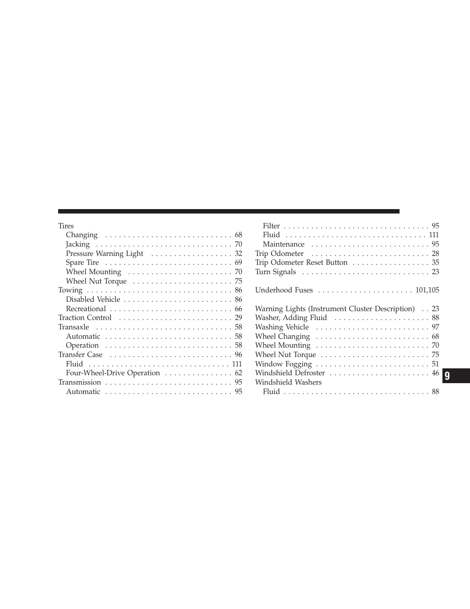 Chrysler 2009 Aspen Hybrid User Manual | Page 135 / 138