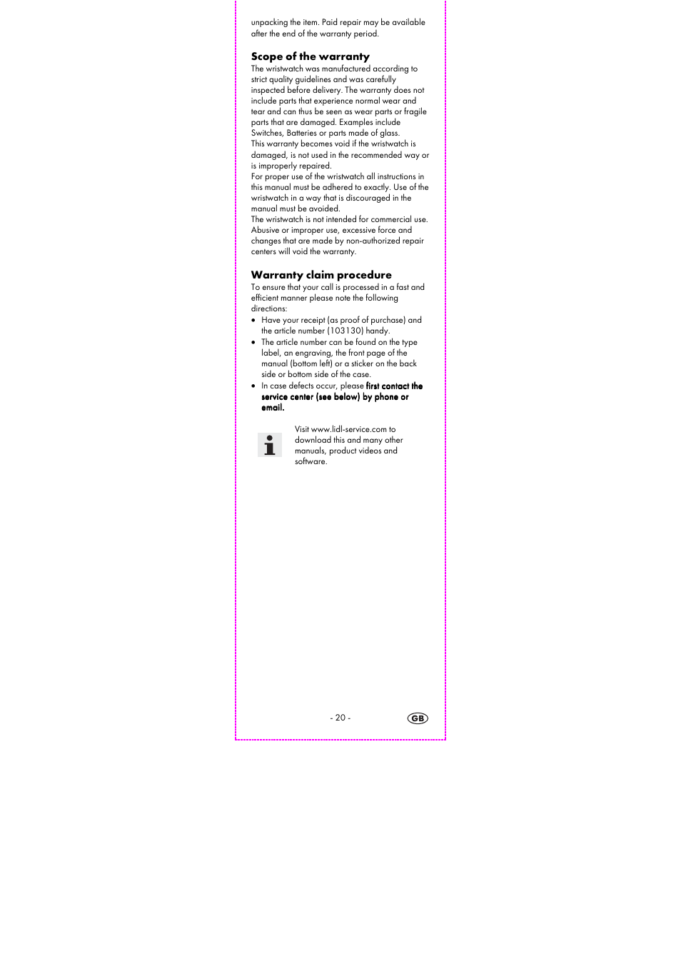 Auriol 2-LD3855-4_5 User Manual | Page 22 / 24