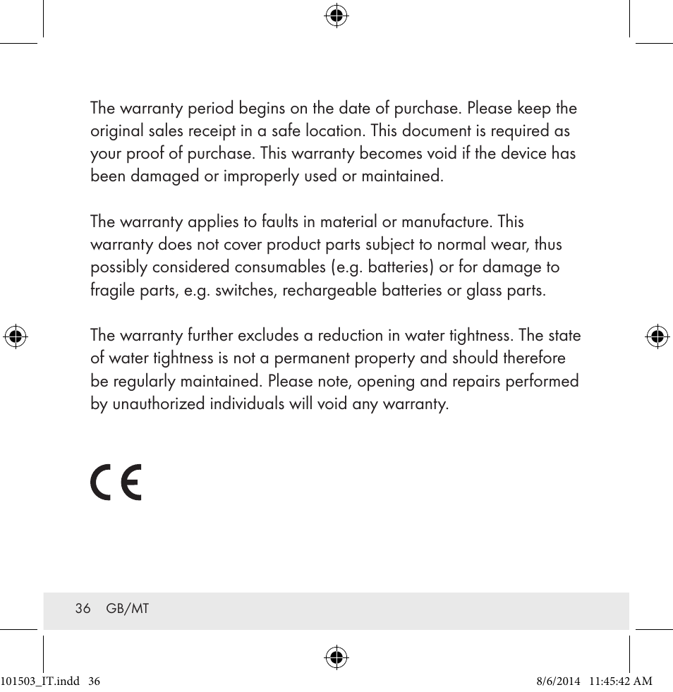 Auriol 101503-14-xx User Manual | Page 36 / 45