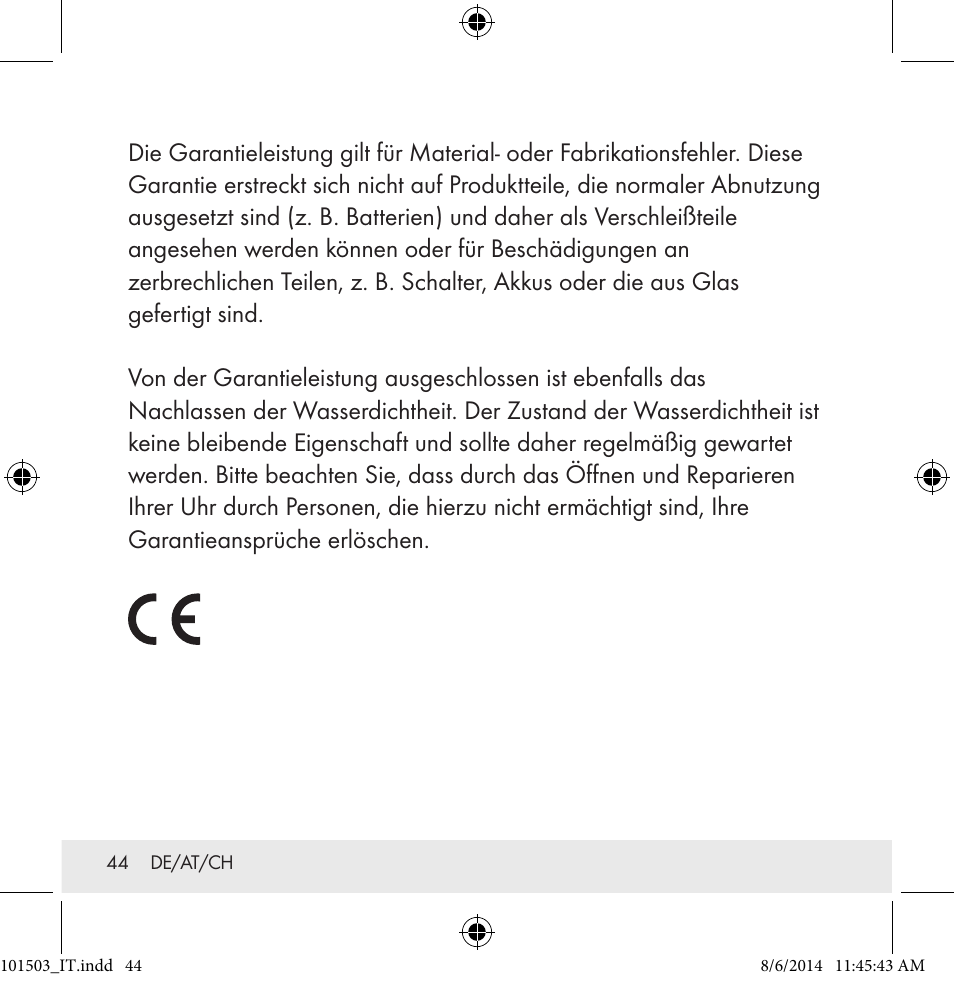 Auriol 101503-14-xx User Manual | Page 44 / 45