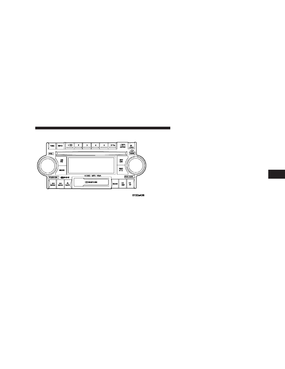 Operating instructions - radio mode | Dodge 2007 Power Wagon User Manual | Page 206 / 492