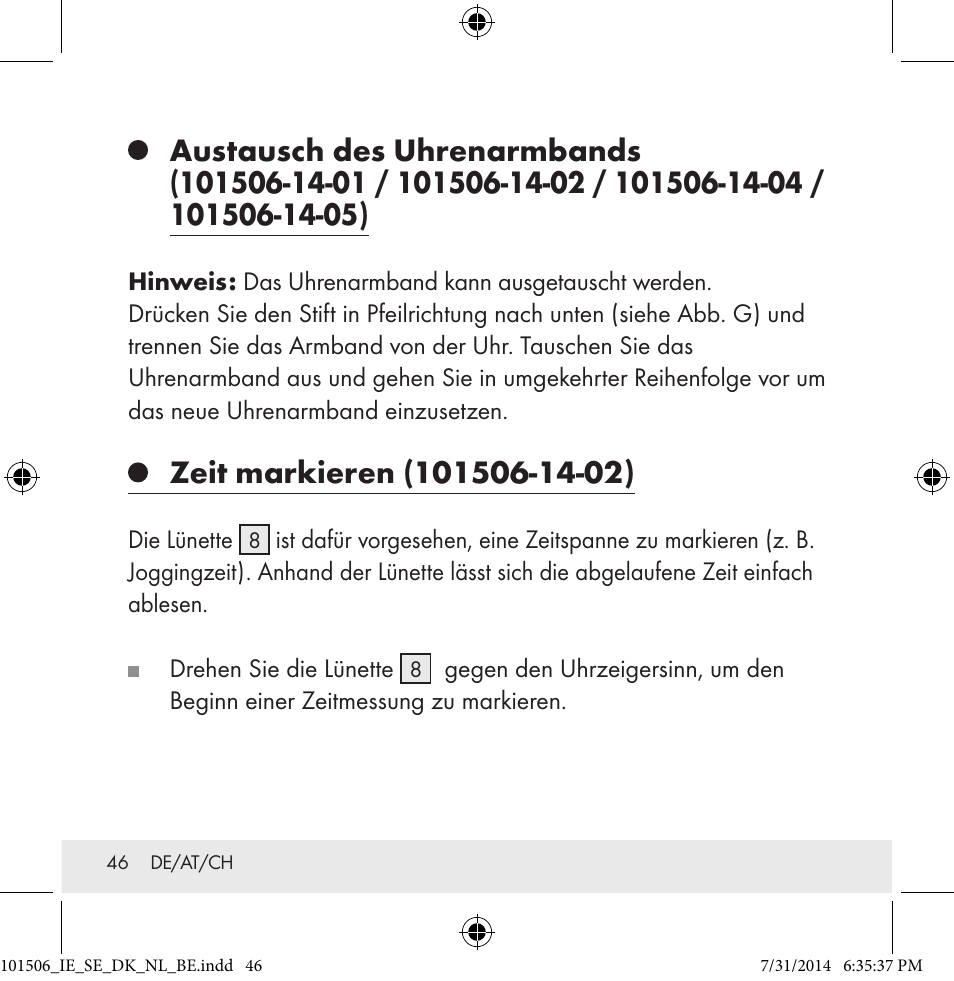 Auriol 101506-14-xx User Manual | Page 46 / 51