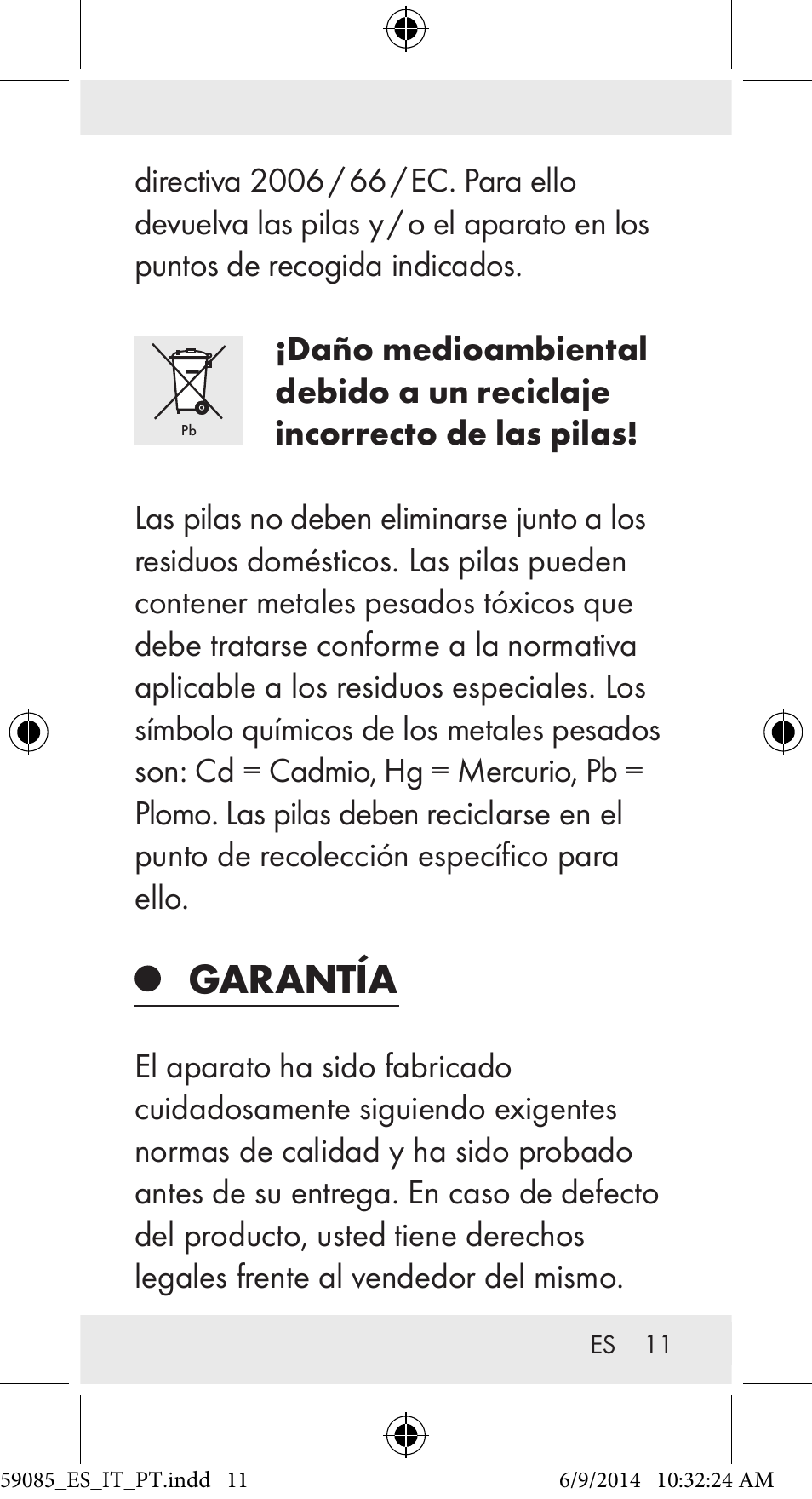 Garantía | Auriol Z32194 User Manual | Page 11 / 42