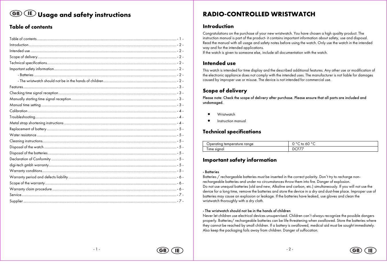 Auriol 2-LD3824-8_9 User Manual | Page 2 / 27