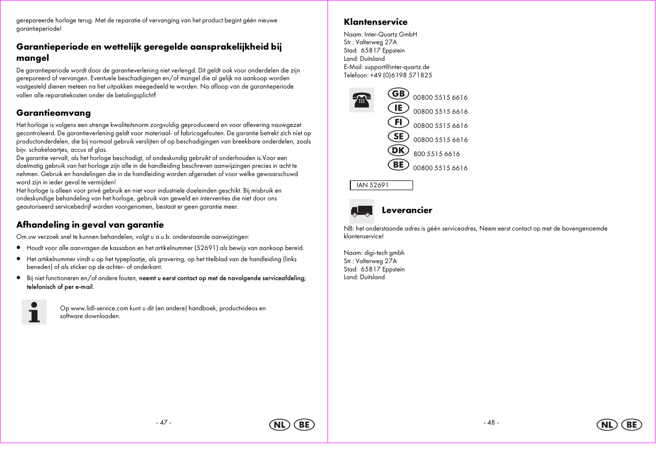 Auriol 2-LD3824-4 User Manual | Page 25 / 30