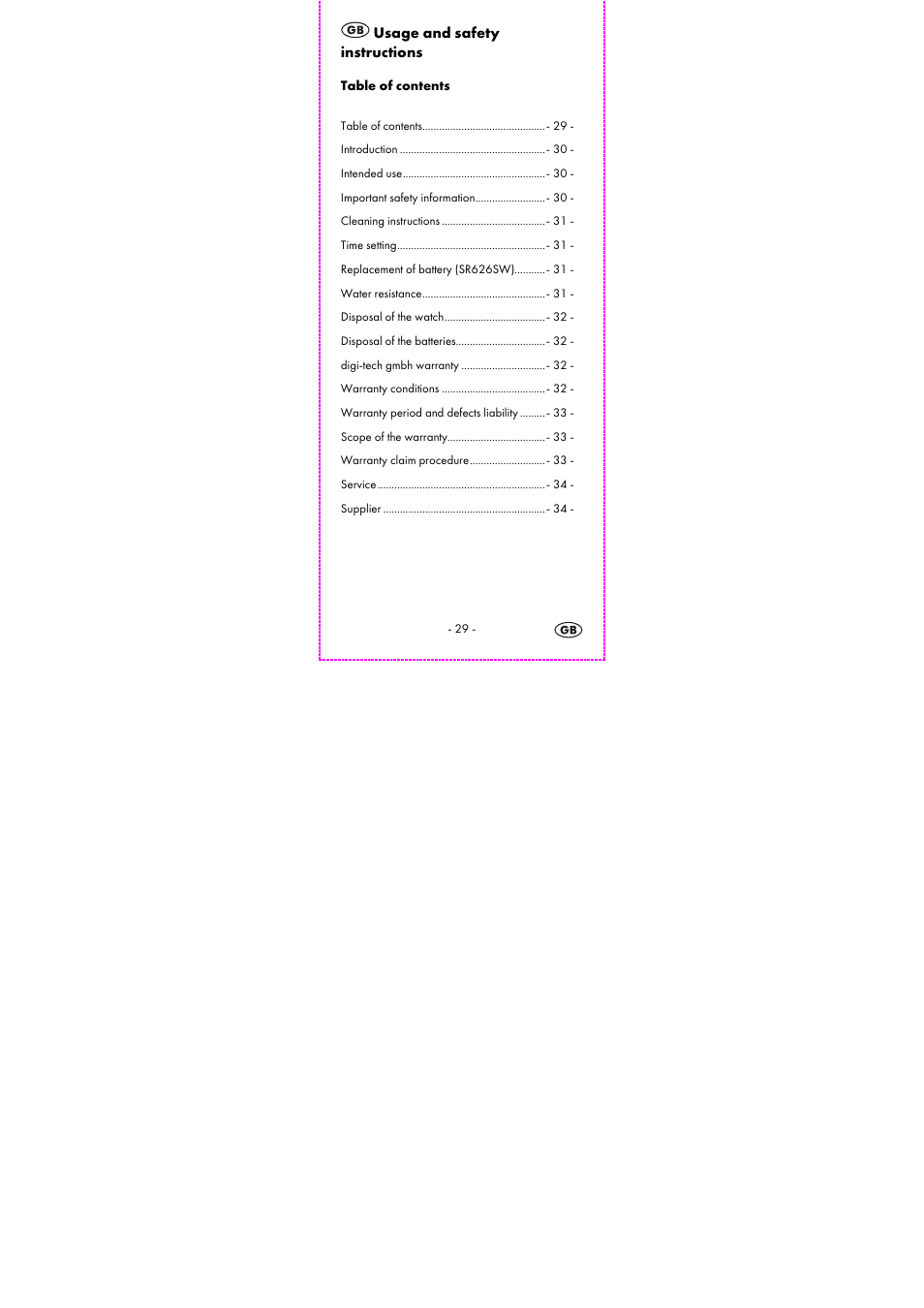 Auriol 2-LD3804 User Manual | Page 31 / 37