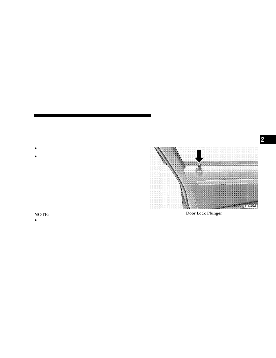 General information, Illuminated entry system, Door locks | Manual door locks | Dodge 2006 LX Magnum User Manual | Page 15 / 376