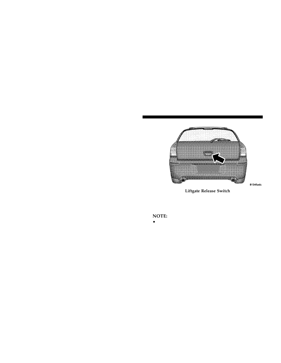 Liftgate | Dodge 2006 LX Magnum User Manual | Page 26 / 376