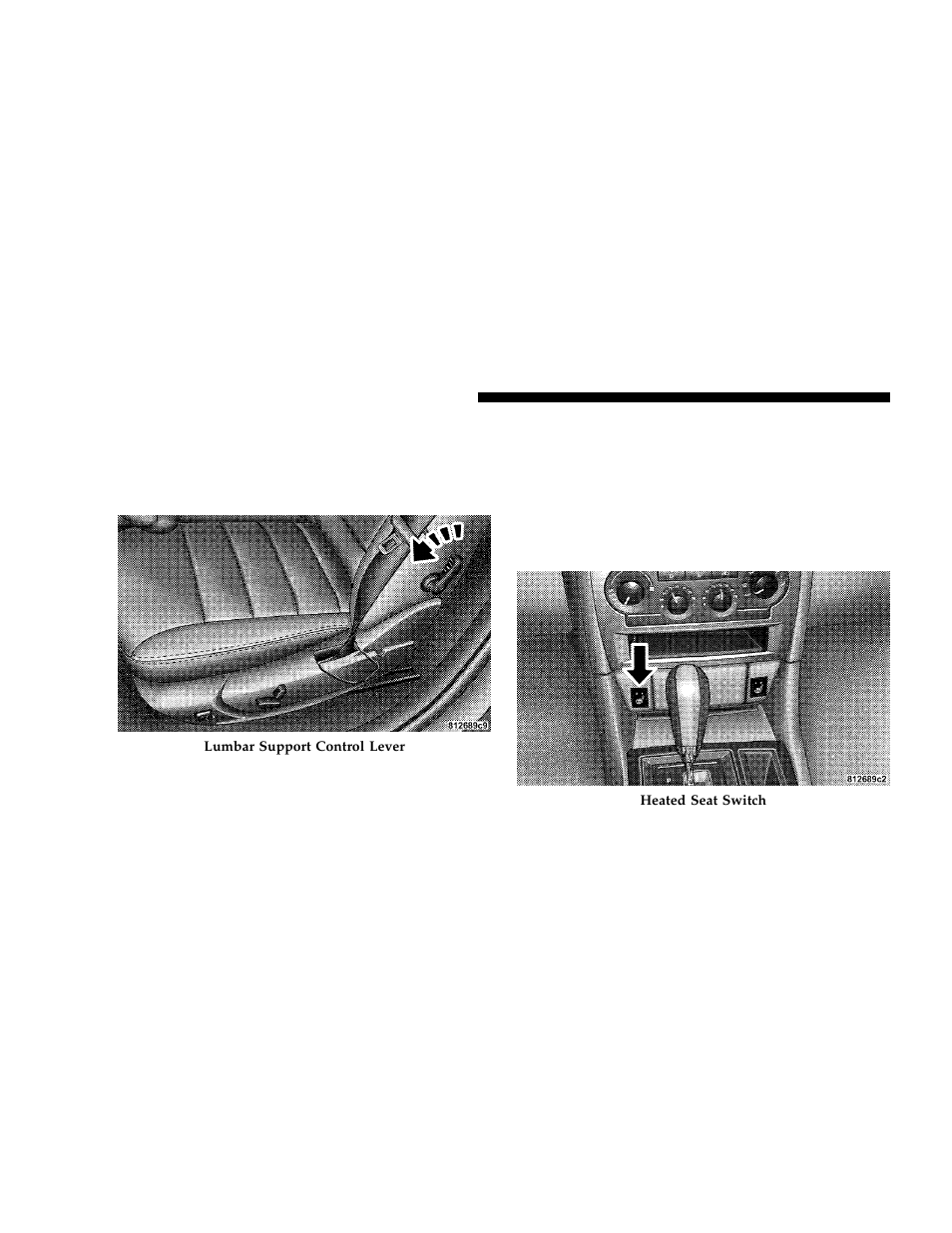 Lumbar support, Heated seats — if equipped | Dodge 2006 LX Magnum User Manual | Page 90 / 376