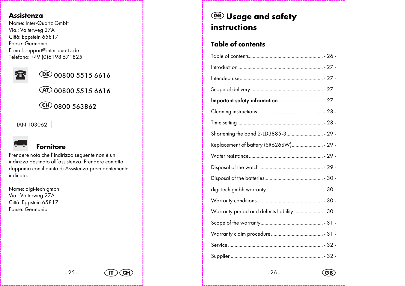 Usage and safety instructions | Auriol 2-LD3885 User Manual | Page 14 / 18