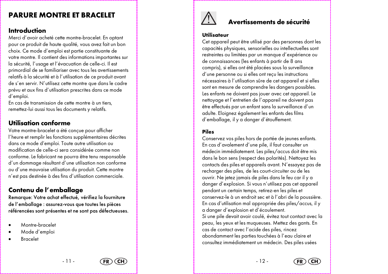 Parure montre et bracelet | Auriol 2-LD3885 User Manual | Page 7 / 18