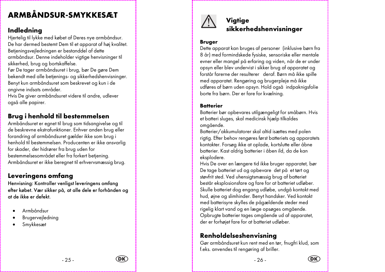 Armbåndsur-smykkesæt | Auriol 2-LD3885 User Manual | Page 14 / 30