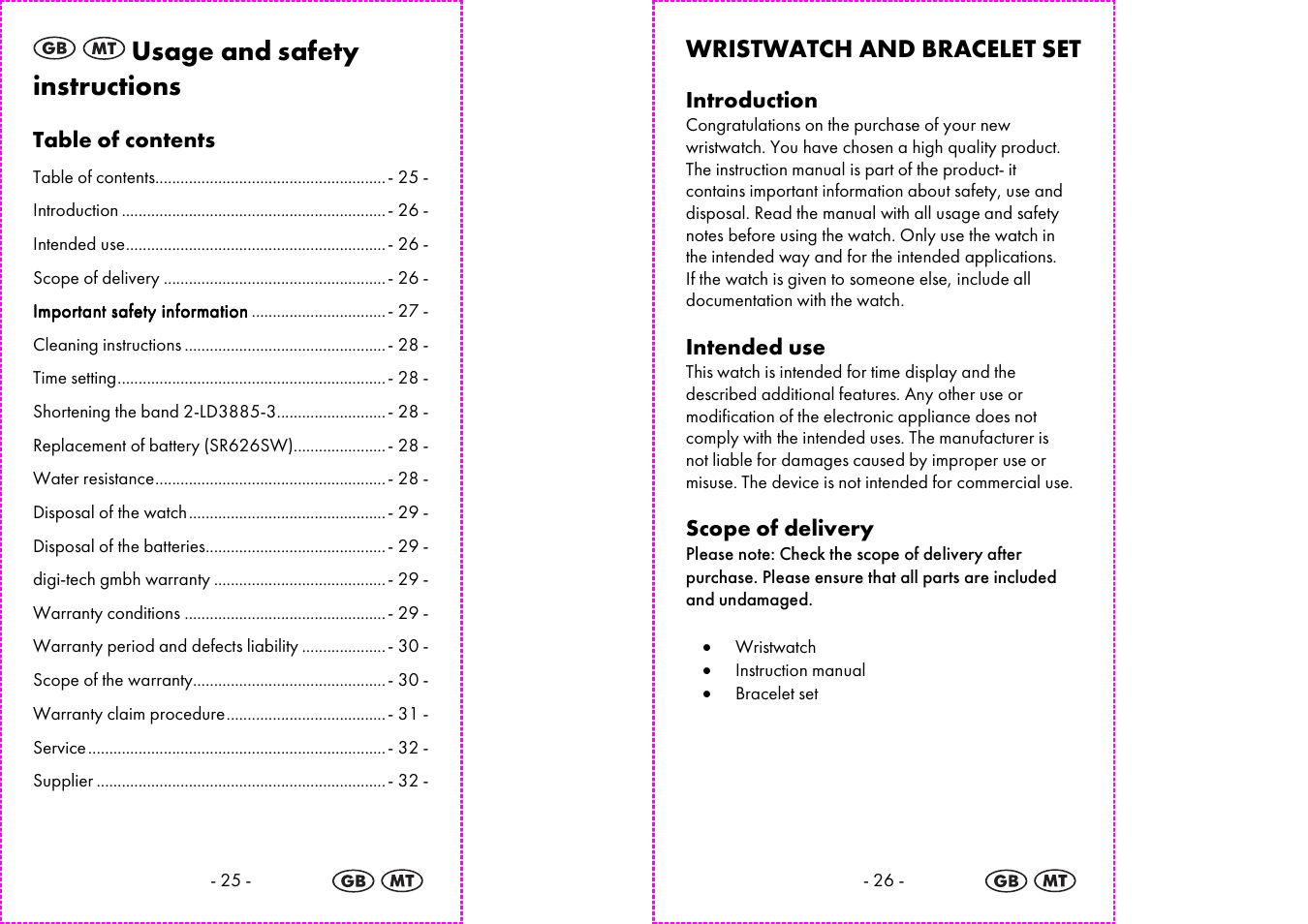 Usage and safety instructions | Auriol 2-LD3885 User Manual | Page 14 / 22