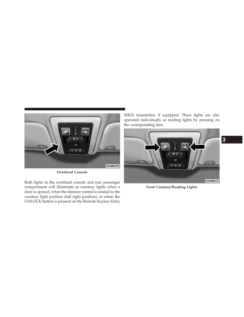 Courtesy/reading lights | Dodge 2010 Ram Truck User Manual | Page 142 / 610