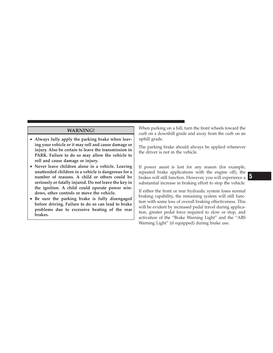 Brake system | Dodge 2010 Ram Truck User Manual | Page 382 / 610