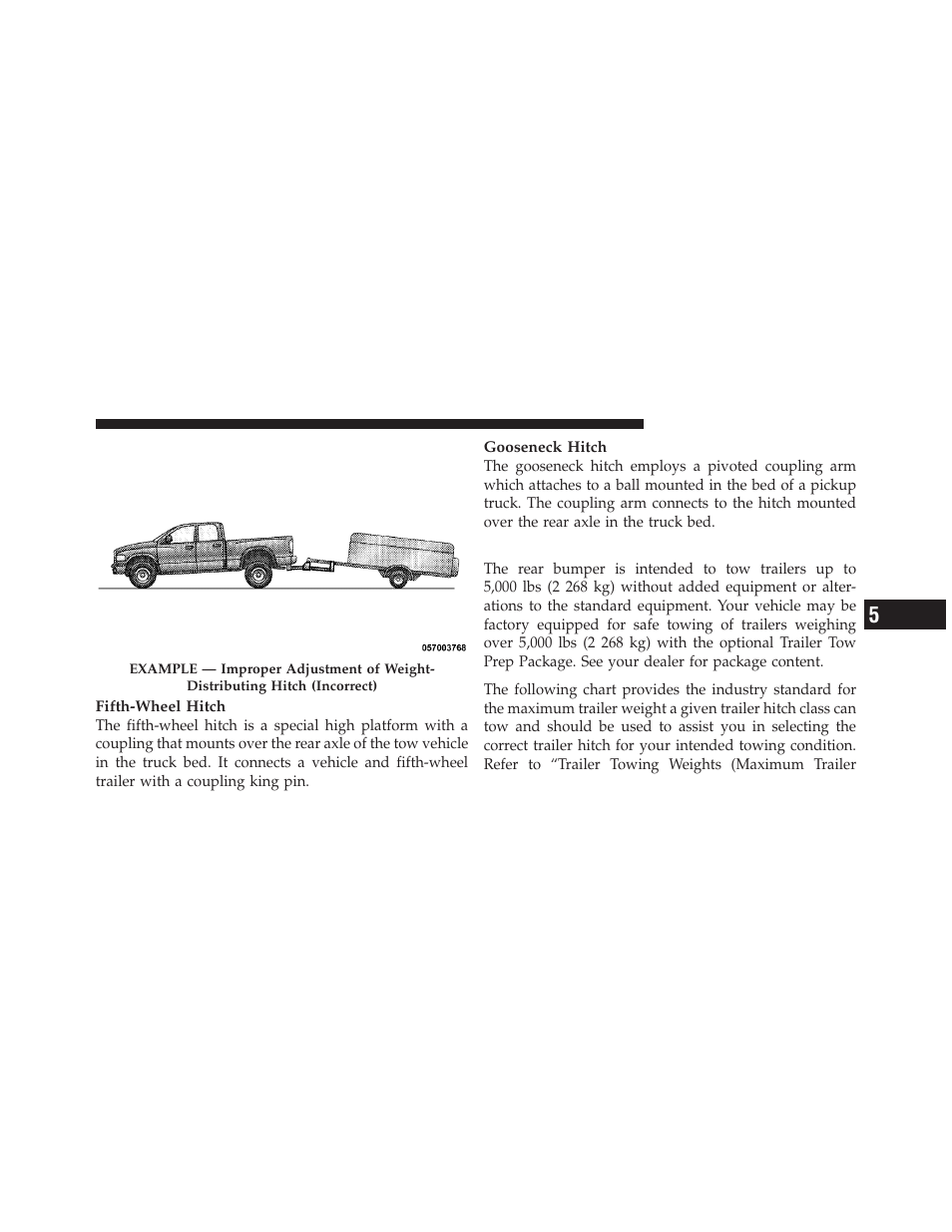 Trailer hitch classification | Dodge 2010 Ram Truck User Manual | Page 446 / 610