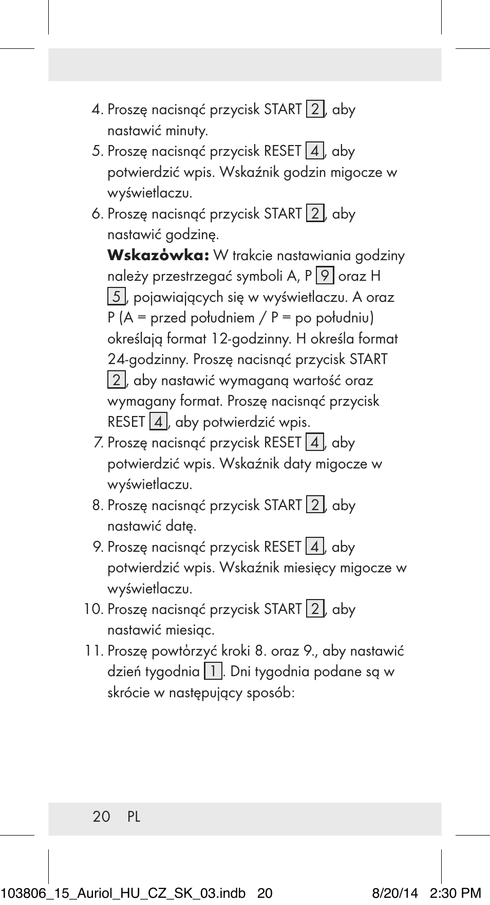 Auriol 103806-14-xx User Manual | Page 21 / 81