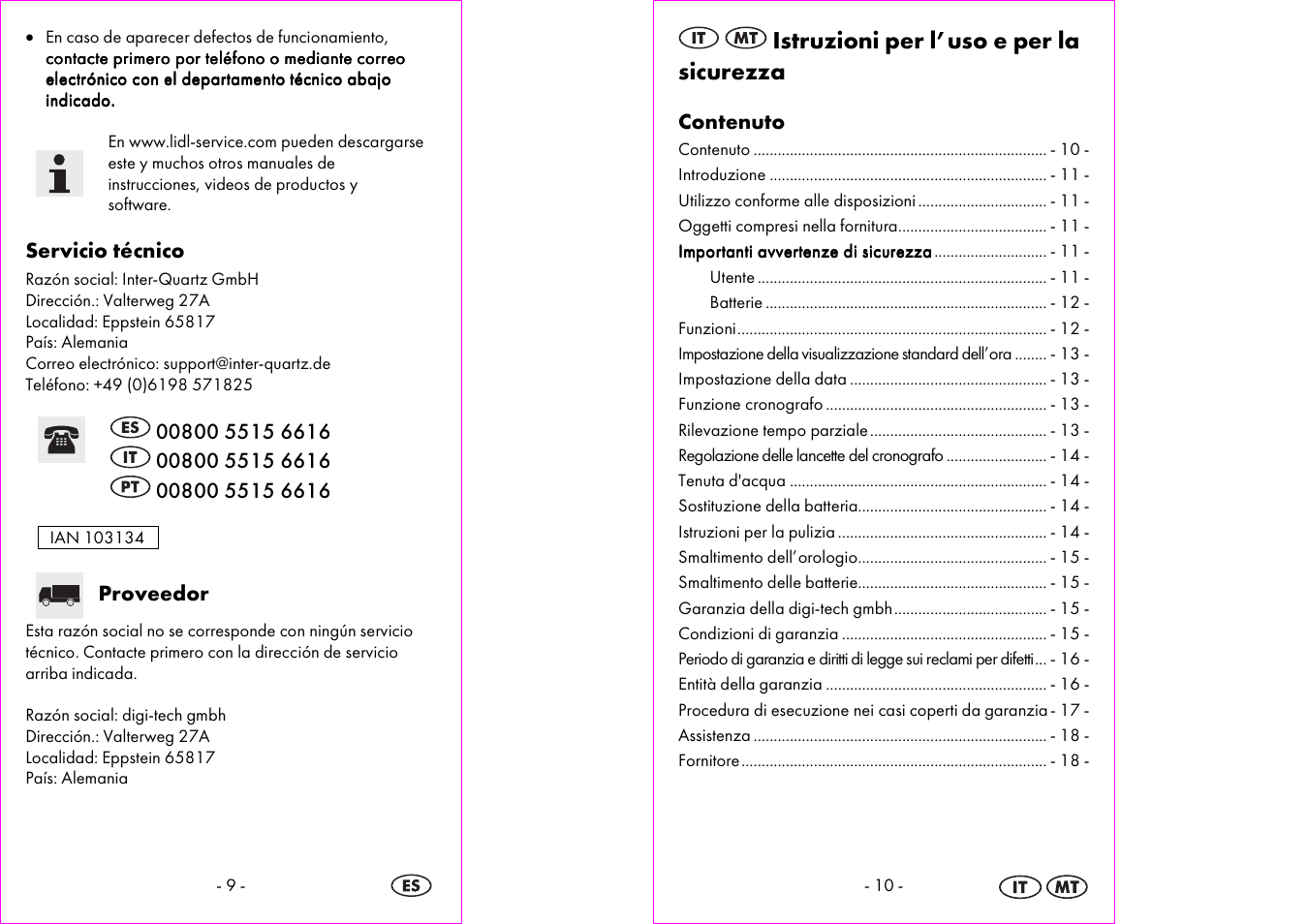 Auriol 2-LD3895 User Manual | Page 6 / 24