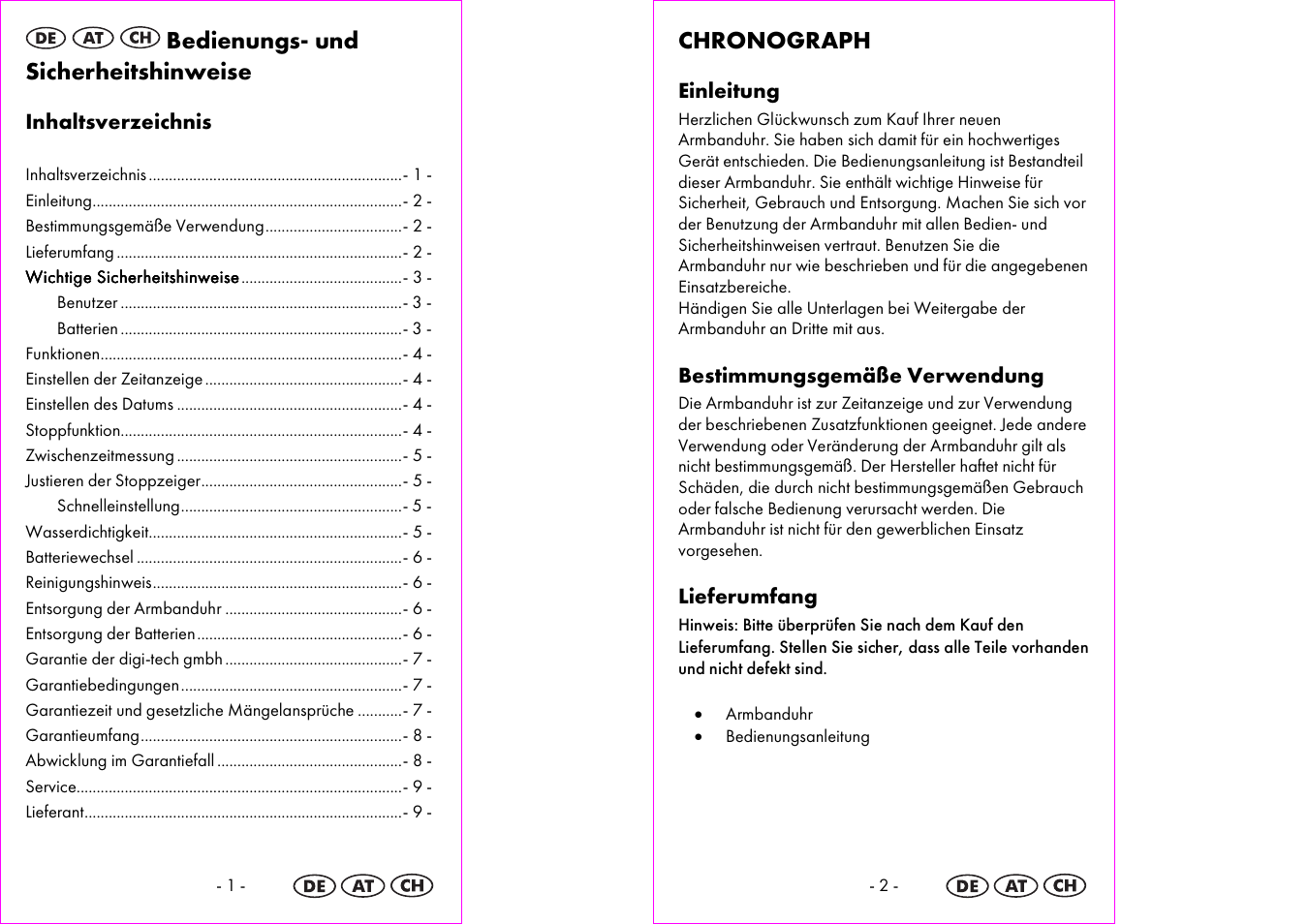 Auriol 2-LD3895 User Manual | Page 2 / 19