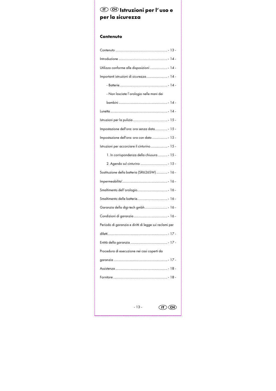 Istruzioni per l’uso e per la sicurezza | Auriol 2-LD3834-1-4 User Manual | Page 15 / 32