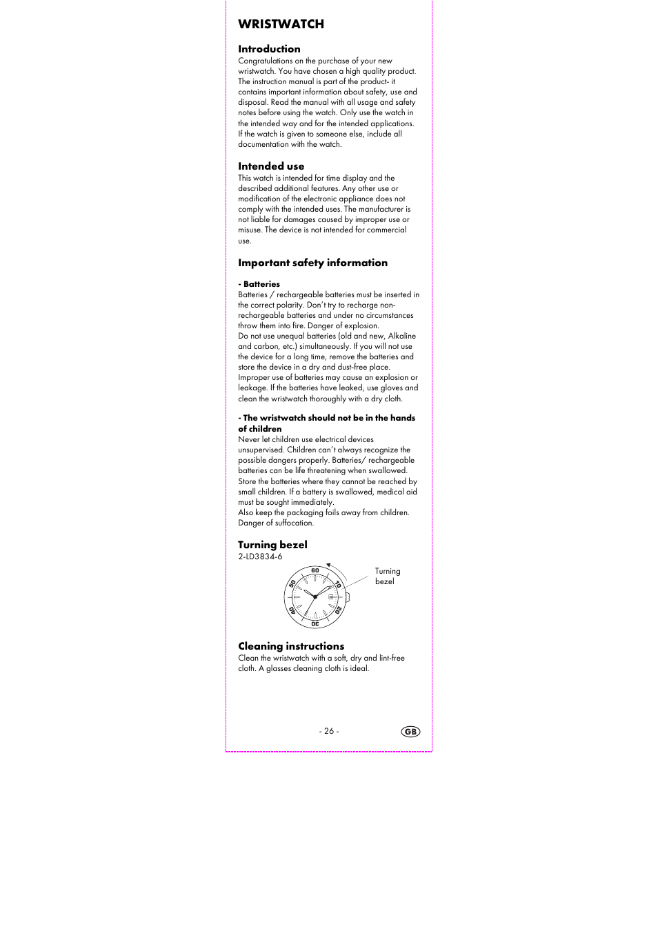 Wristwatch | Auriol 2-LD3834-1-4 User Manual | Page 28 / 32