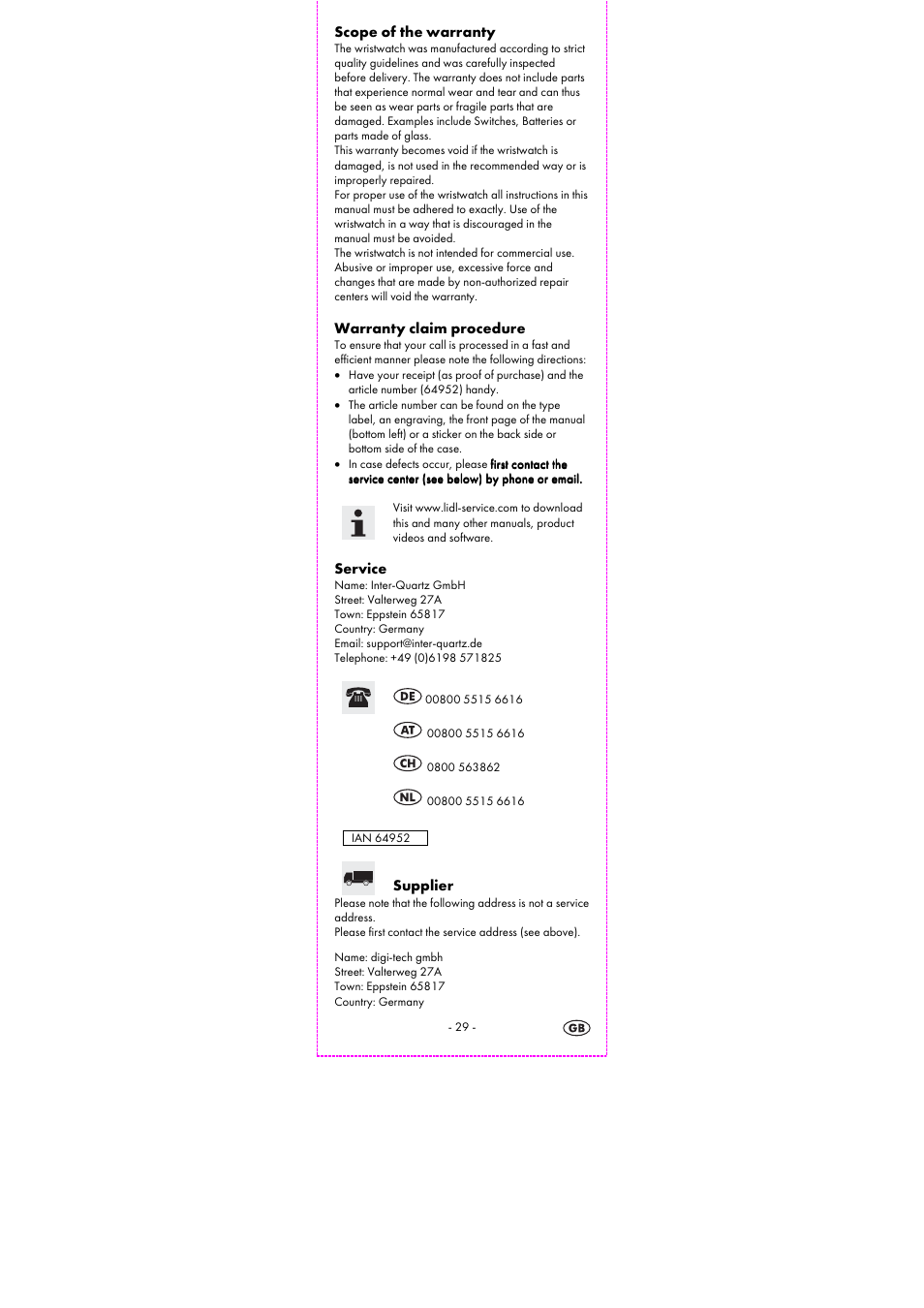 Auriol 2-LD3834-1-4 User Manual | Page 31 / 32