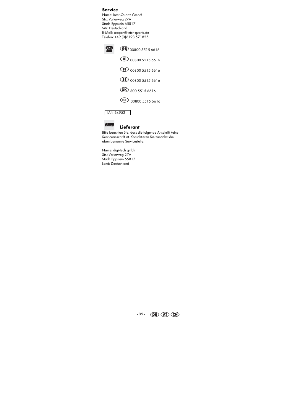 Auriol 2-LD3834-1-4 User Manual | Page 41 / 42