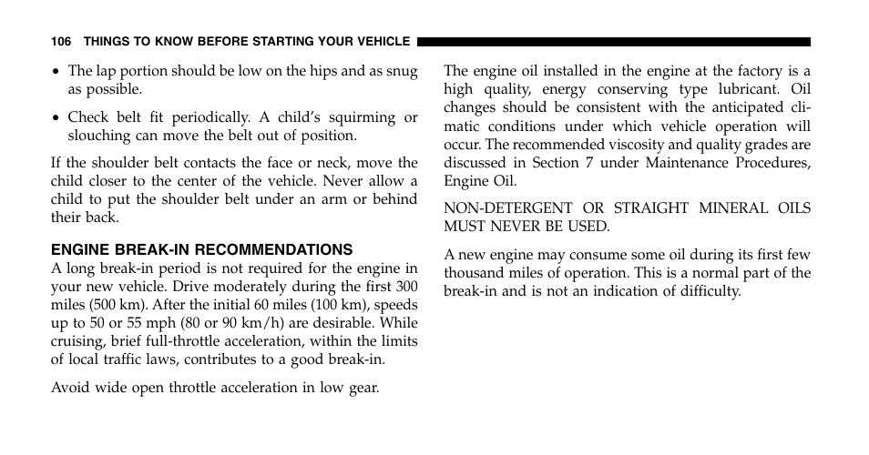 Dodge 2006  Ram Pickup 2500 User Manual | Page 106 / 536