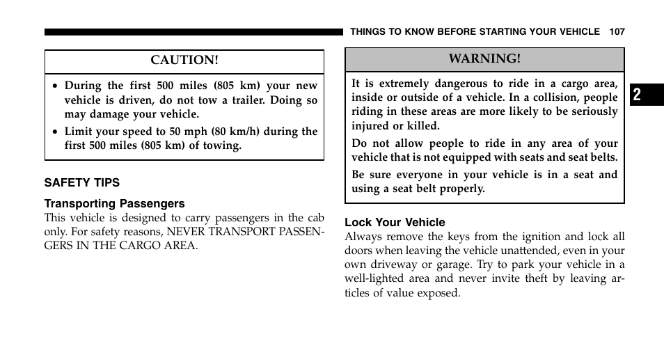 Dodge 2006  Ram Pickup 2500 User Manual | Page 107 / 536