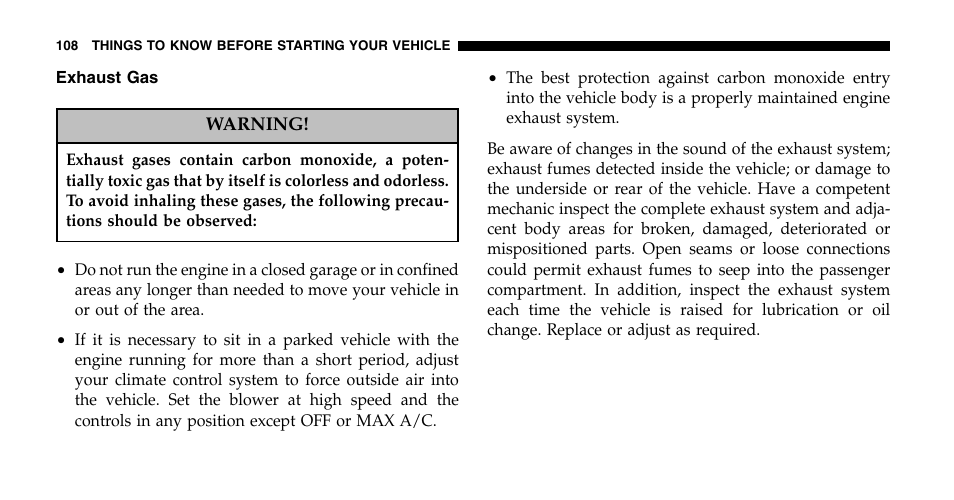 Dodge 2006  Ram Pickup 2500 User Manual | Page 108 / 536