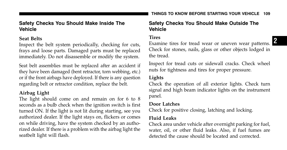 Dodge 2006  Ram Pickup 2500 User Manual | Page 109 / 536