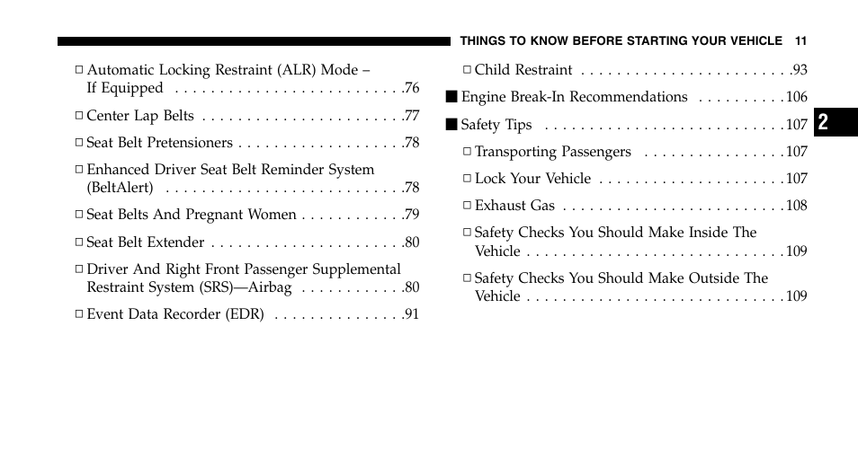 Dodge 2006  Ram Pickup 2500 User Manual | Page 11 / 536