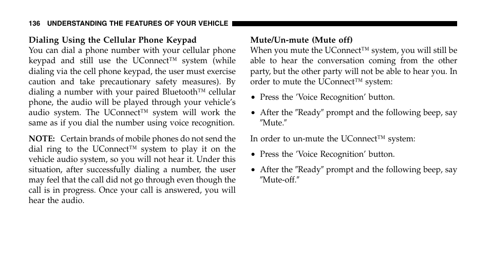 Dodge 2006  Ram Pickup 2500 User Manual | Page 136 / 536