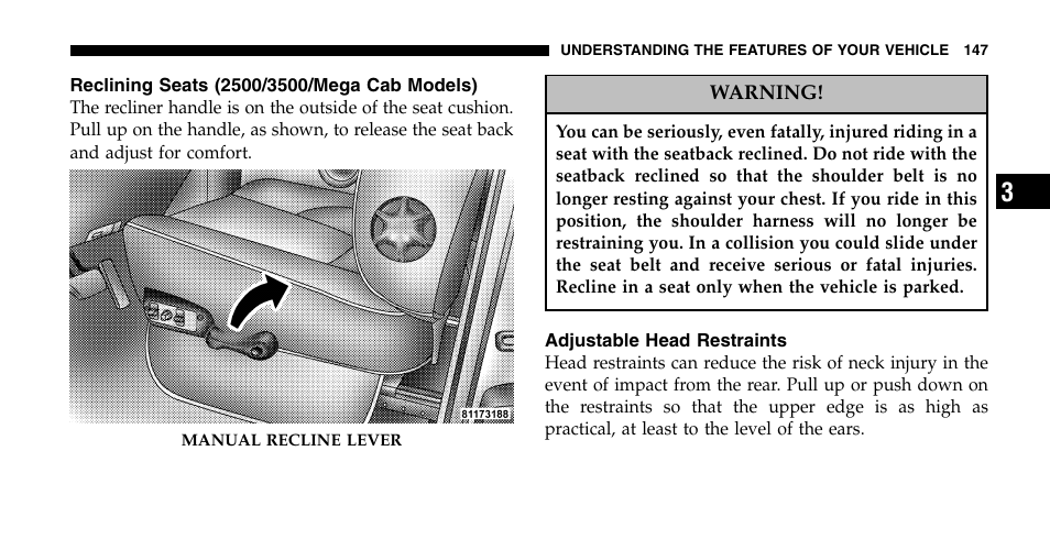 Dodge 2006  Ram Pickup 2500 User Manual | Page 147 / 536