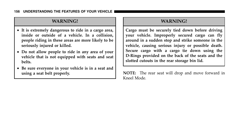 Dodge 2006  Ram Pickup 2500 User Manual | Page 156 / 536