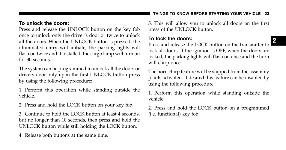 Dodge 2006  Ram Pickup 2500 User Manual | Page 23 / 536